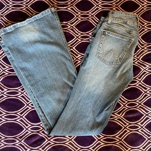 Flare leg wrangler jeans